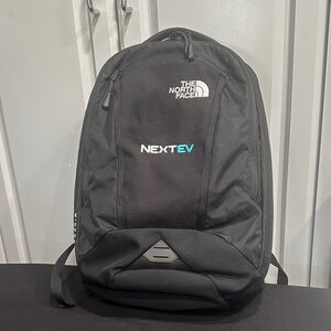 The North Face Recon Black Backpack “NEXTEV” Logo branded  16” laptop sleeve